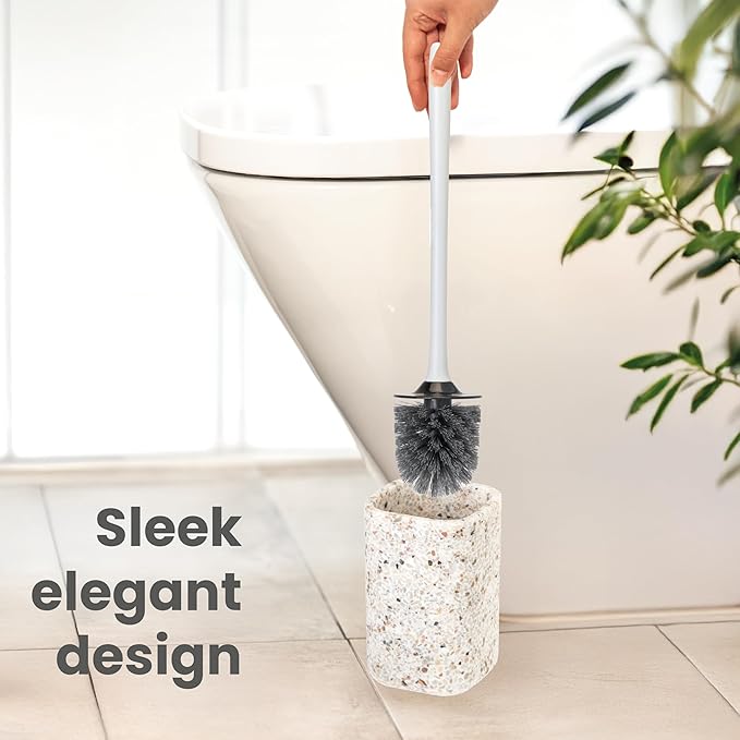 Vigar Zense Toilet Brush and Holder Set, Toilet Bowl Brush - Image 5