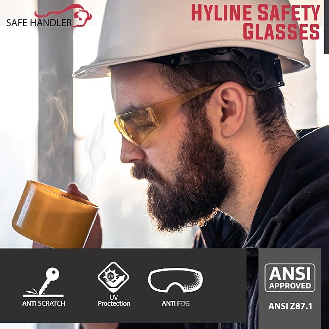 SAFE HANDLER Hyline Anti-Fog Color Safety Glasses Variety, Impact Resistant - Image 3