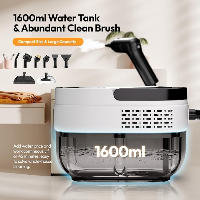 Steam Cleaner for Home, 2500w Steam Cleaner, High Pressure Steamer for Cleaning - Image 4