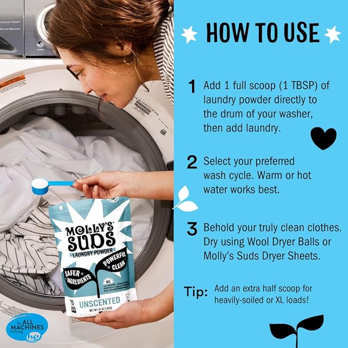 Molly's Suds Original Laundry Detergent Powder | Clean Laundry Detergent Powder - Image 6