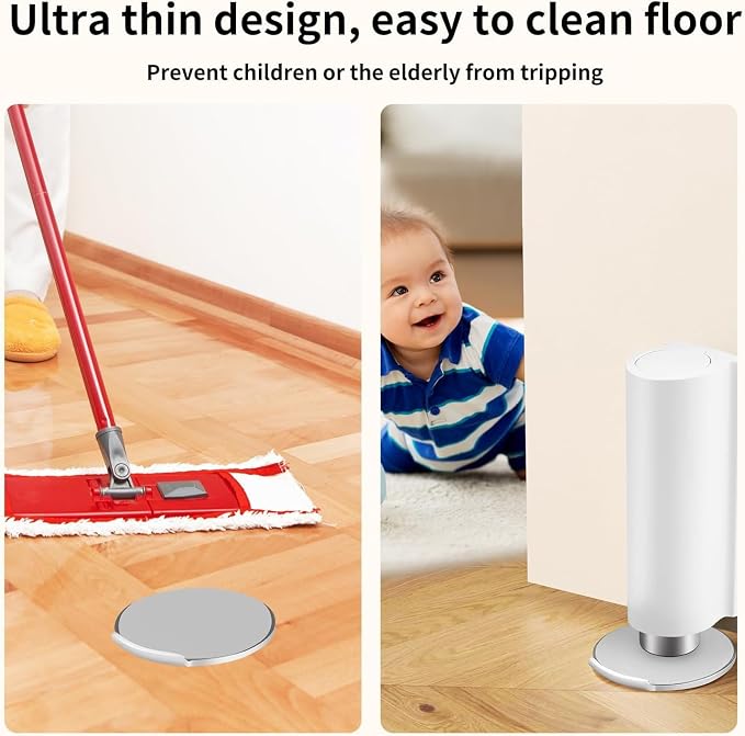 Magnetic Door Stoppers WYGWP Stainless Steel No Drilling Wedge Stops Heavy Duty - Image 7