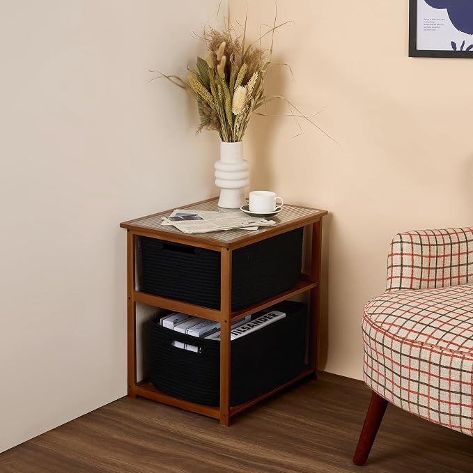 Large Storage Baskets for Organizing, Closet Shelf Baskets for Clothes Blanket - Image 8