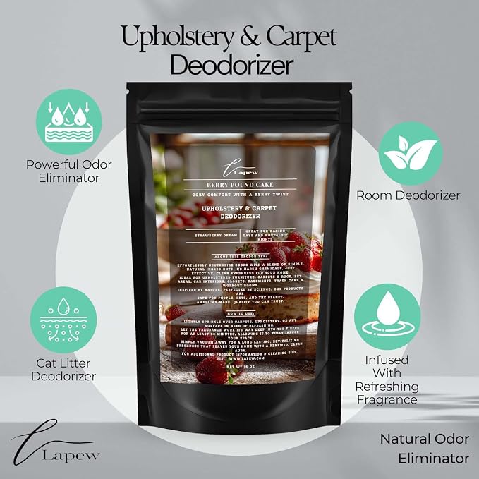 Berry Pound Cake Carpet Freshener Powder: Powerful Odor Eliminator - Image 4