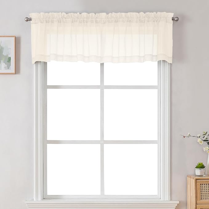 Chyhomenyc Sheer Cream Valances by Chyhomenyc