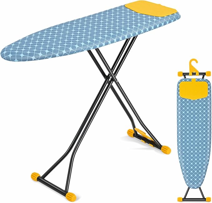 APEXCHASER Ironing Board with Iron Rest, Compact and Space Saver Iron Board by APEXCHASER