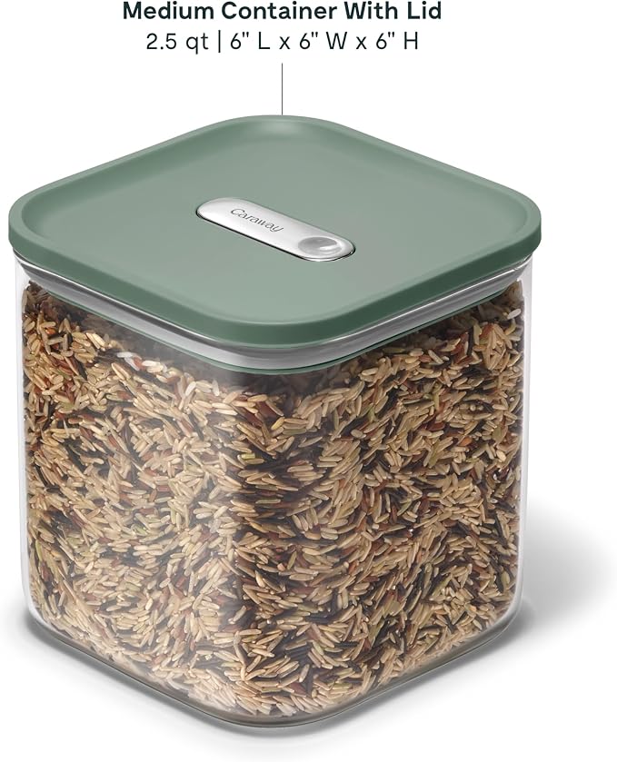 Caraway 2.5qt Glass Airtight Food Storage Container - Image 3