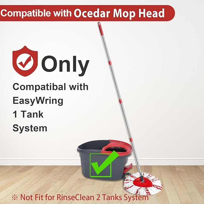 Spin Mop Replacement Head, Handle Compatible - Image 2