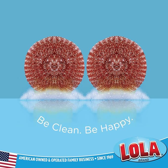 LOLA Copper Mesh Scouring Pad, 18 Grams, 12 Pack, eavy Duty Cleaning Pads - Image 5