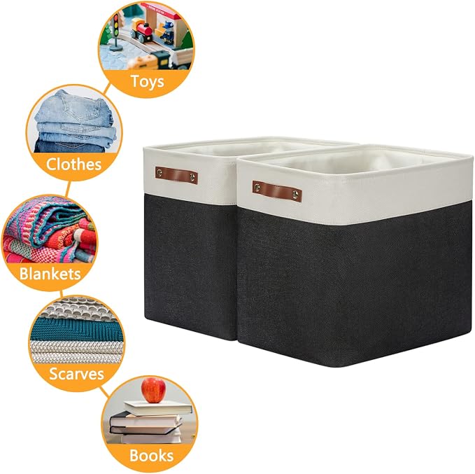 DULLEMELO Extra Large Storage Baskets, Fabric Storage Bins - Image 7