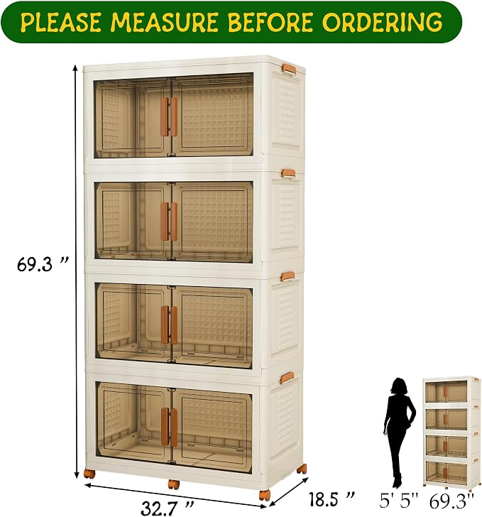 4 Tier Extra Large Stackable Storage Bins - Image 5