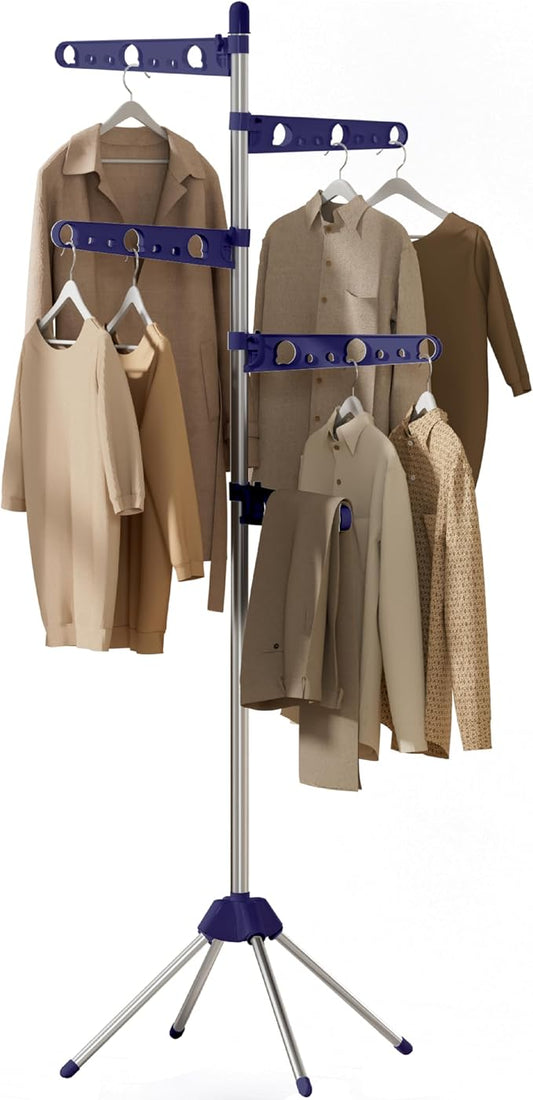 Clothes Drying Rack Foldable, 70.9 inch Tripod Drying Rack by Unknown