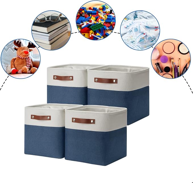 DULLEMELO [Set of 4 Storage Cubes Baskets - Image 5