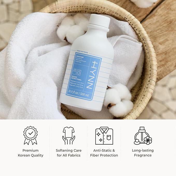Concentrated Liquid Fabric Softener, Hypoallergenic & Gentle on Skin, Korean - Image 2