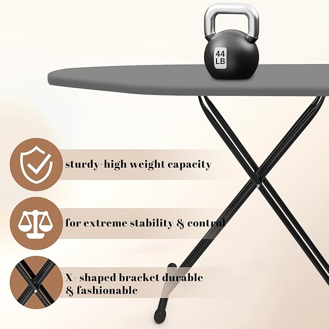 Ironing Board, Compact and Space Saver, Size 13 x 43, Metal Construction - Image 3