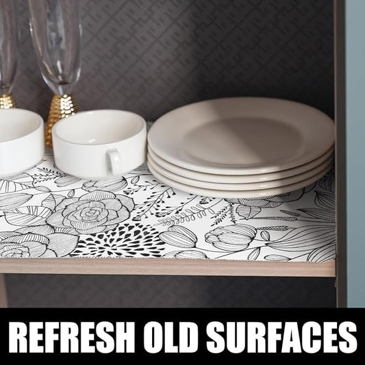 Shelf and Drawer Liner for Kitchen Cabinets, Non-Adhesive and Strong Non-Slip - Image 2