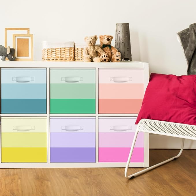 6 Pcs Fabric Storage Cubes Bins - Image 2