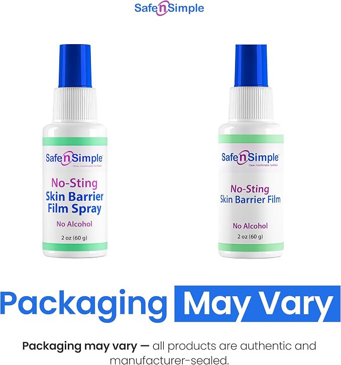 Safe n' Simple No Sting Barrier Film Spray - 2 Oz - Odor-Free Pre Tape Solution - Image 2