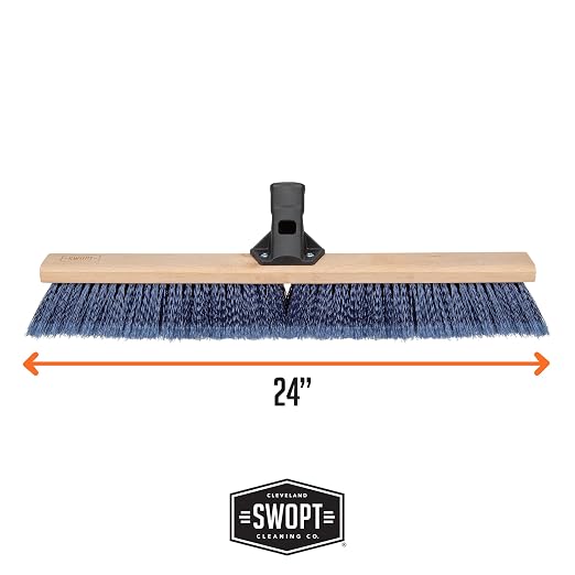 SWOPT 24” Premium Multi-Surface Push Broom Head — Indoor and Outdoor Push Broom - Image 6