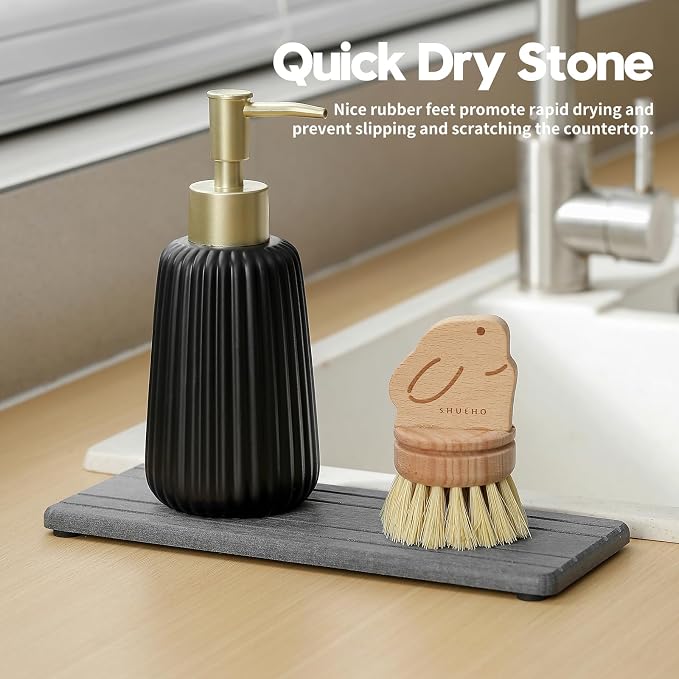 2PCS Diatomite Quick Stone Drying Tray Mat - Image 3