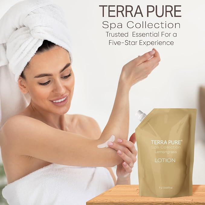 Terra Pure Spa Collection 1 Liter Lotion Refill Bag - Image 6