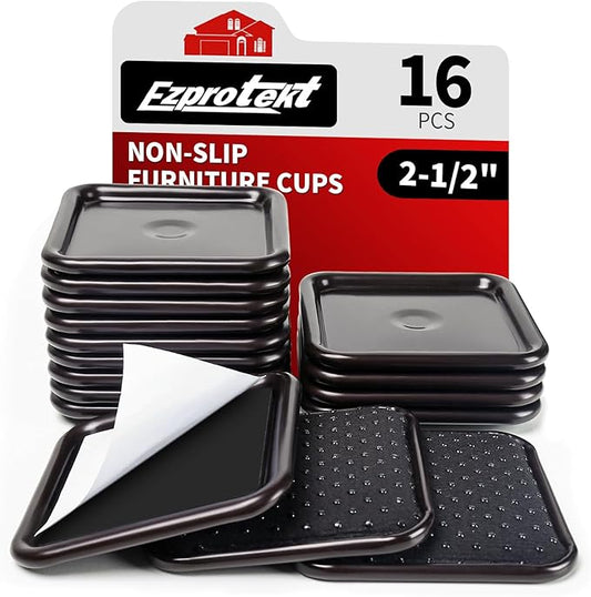 Ezprotekt 2 1/2" Square Non Slip Furniture Pads by VisittheEzprotekt