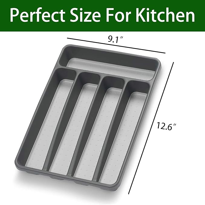 Silverware Organizer Utenisl Organizer Holder Kitchen Drawer Organizer Plastic - Image 3