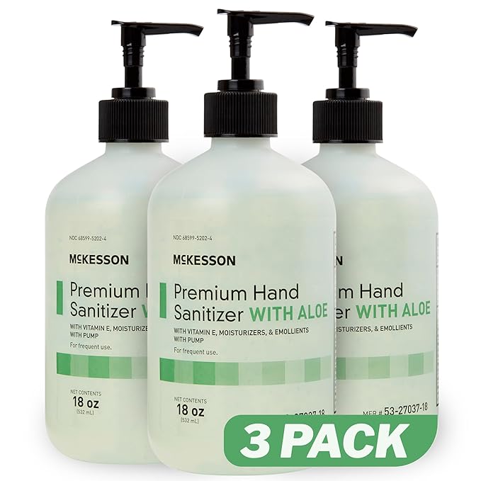 McKesson Hand Sanitizer with Aloe, 18 oz Pump Bottle by McKesson