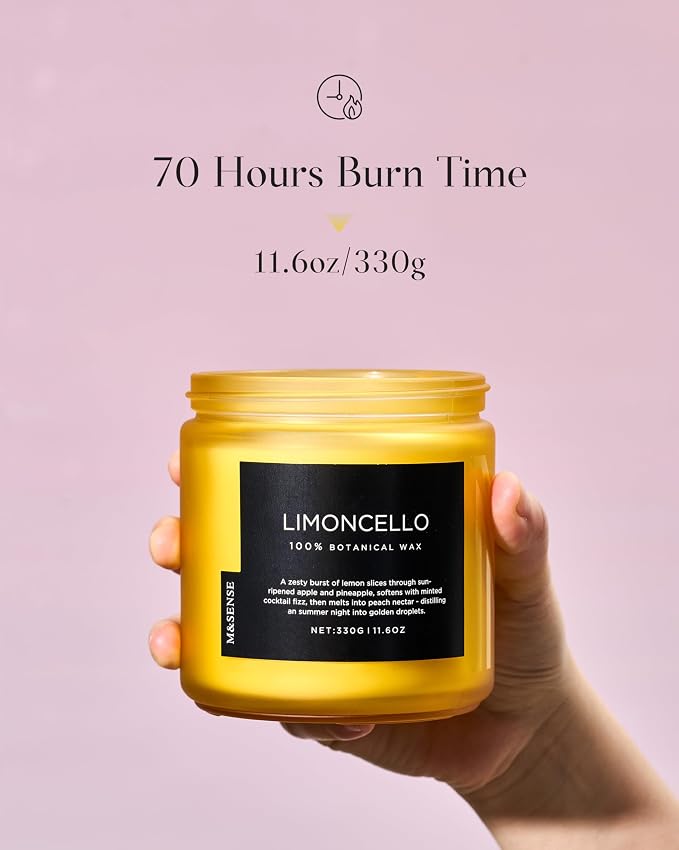 M&SENSE Limocello Scented Candle - Image 3
