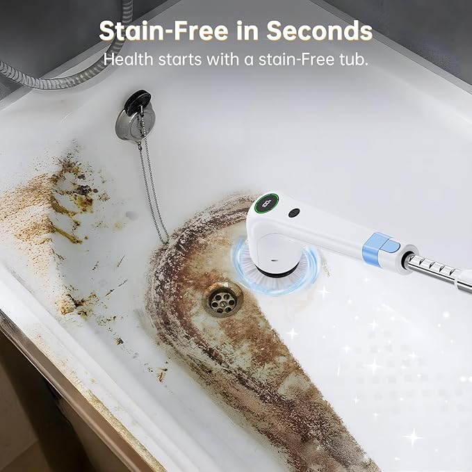 Electric Spin Scrubber, Cordless Shower Scrubber - Image 3