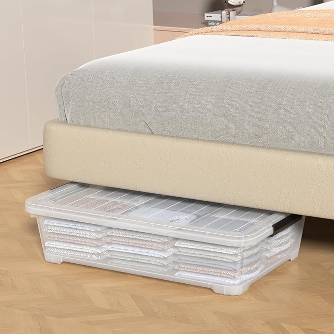 40 Quart Under Bed Plastic Storage Bins - Image 4