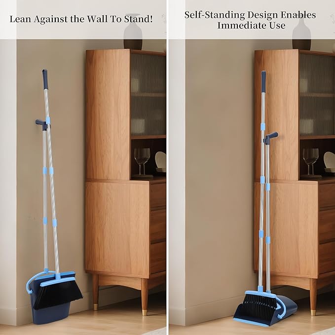 Broom and Dustpan Set for Home 2025 Indoor Outdoor Broom - Image 3