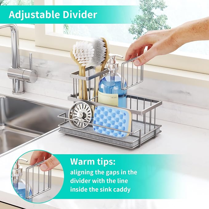 HapiRm Sink Caddy Sponge Holder - Image 5