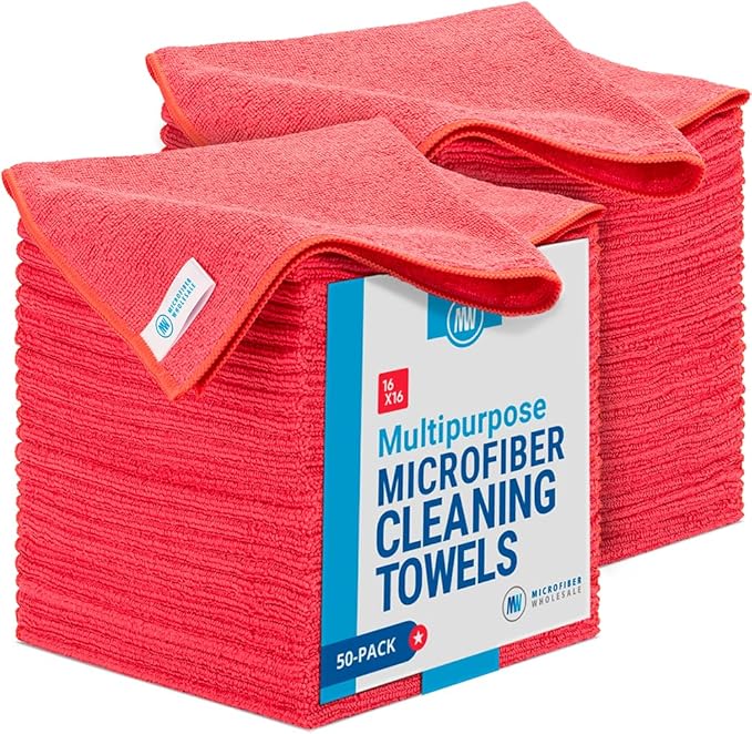 Microfiber Wholesale 16" x 16" All Purpose Microfiber Towels by MicrofiberWholesale