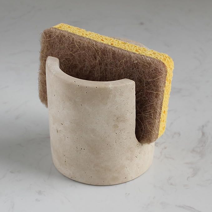 Natural Travertine Sponge Holder by Nawgnail