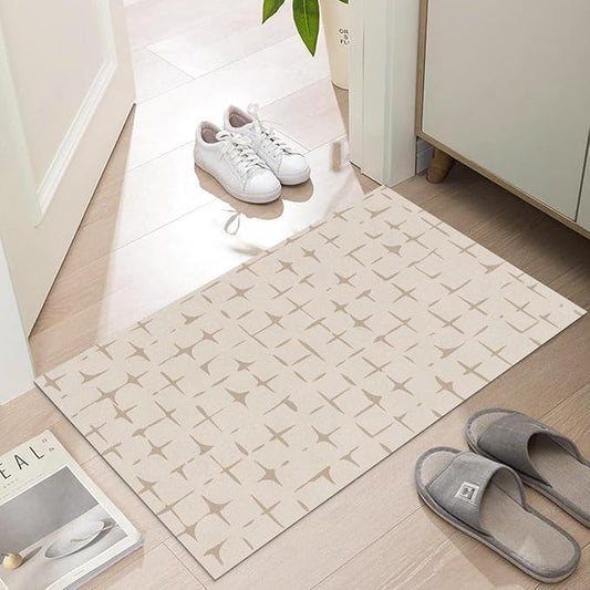 Ultra Thin Door Mat Indoor Entrance, 1/10 in Thin Door Mats by LYGLIGH