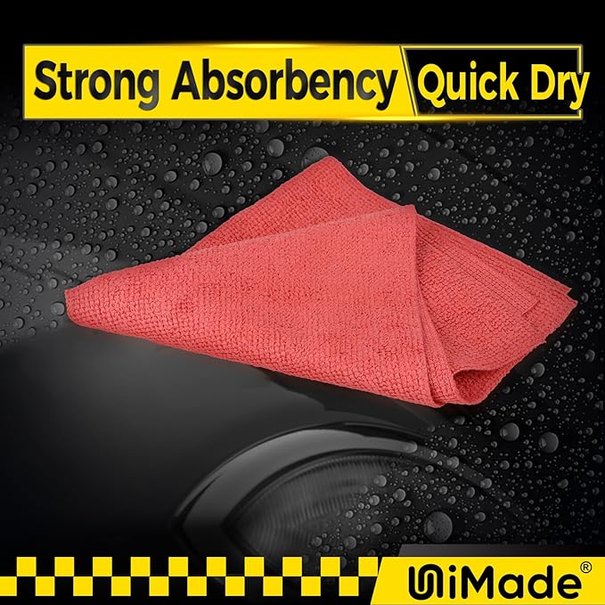 Shop Towels, 100 Pack Commercial Grade Work Rags Microfiber Towels - Image 5