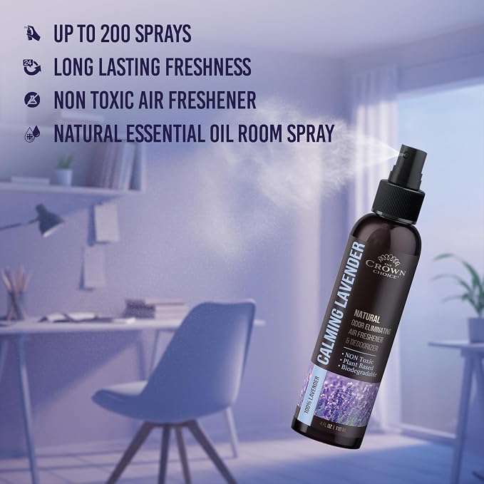 Non-Toxic Odor Eliminator, Natural Lavender Air Freshener Spray - Image 7
