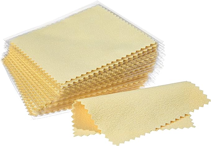 CATIFLIN 100pcs Premium Jewelry Cleaning Cloth, by CATIFLIN