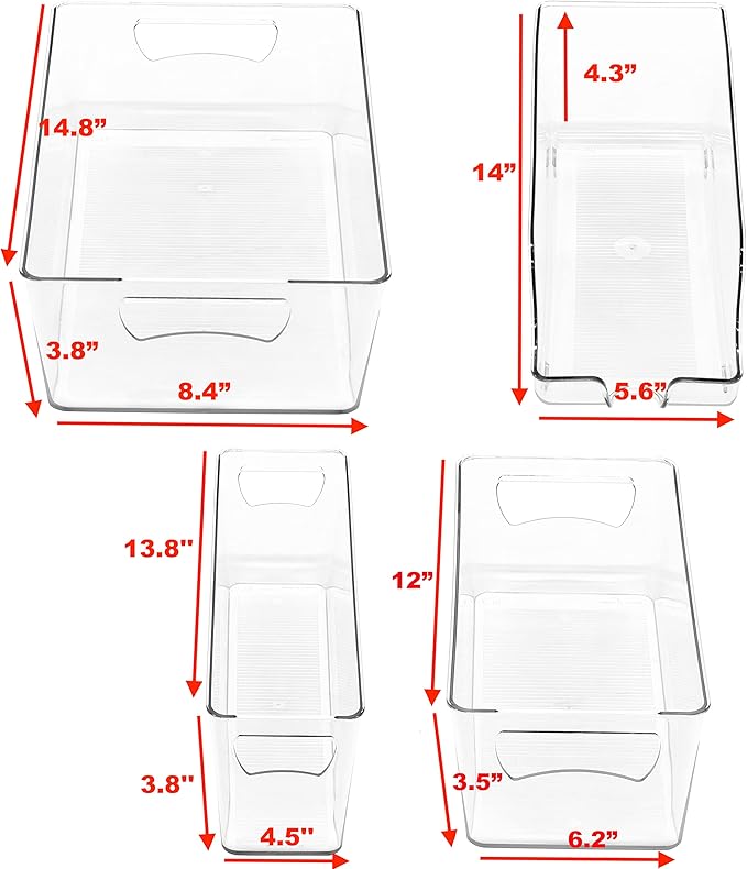 SimpleHouseware Refrigerator Storage Organizer Bins - Image 2