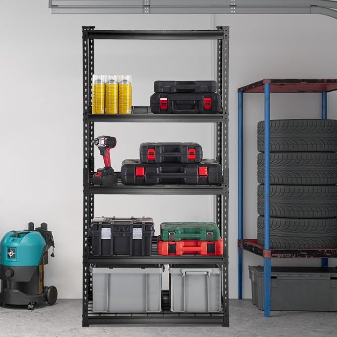 VEVOR Storage Shelving Unit, 5-Tier Adjustable, 2000 lbs Capacity, Heavy Duty - Image 2