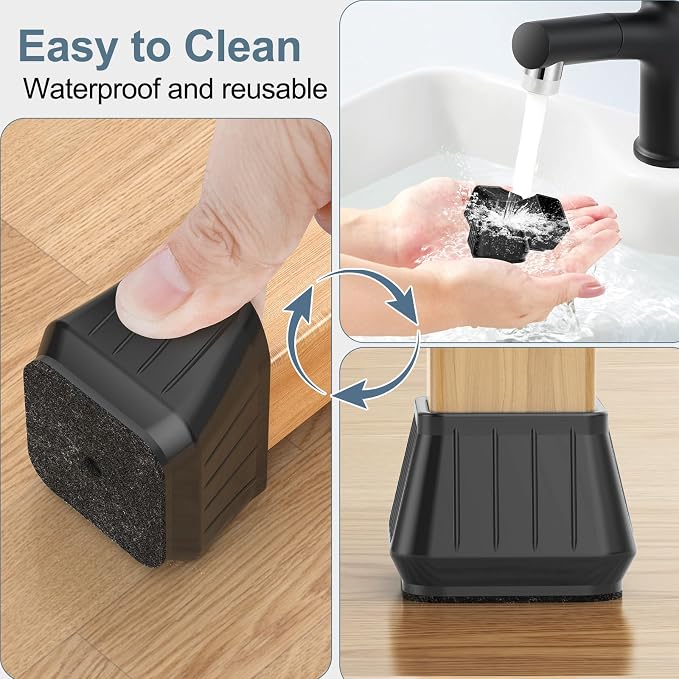 24PCS Square Chair Leg Floor Protectors - Image 6