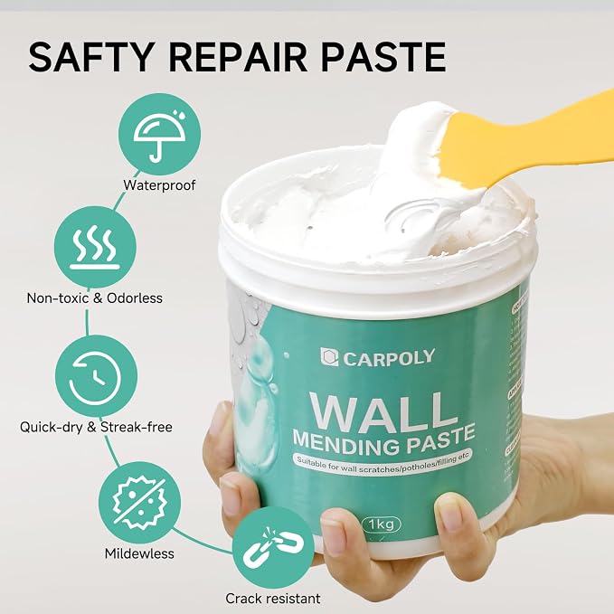 Drywall Repair Kit - 32 OZ Wall Spackle Paste - Image 2