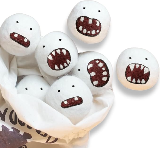 Woolbuddy Dryer Balls, Monster Design by Woolbuddy