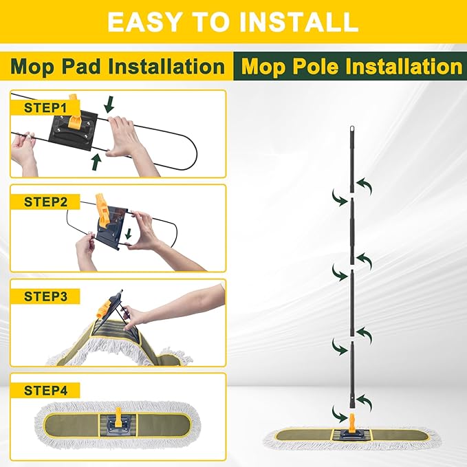 36" Commercial Dust Mops for Floor Cleaning - Image 5