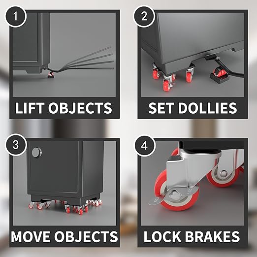 MYUEA【Upgrade Large】 Furniture Dolly, Furniture Movers - Image 8
