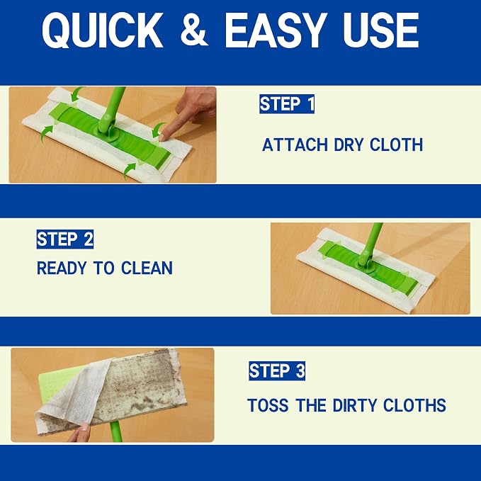 Dry Sweeping Cloths Disposable Mop Refills Floor Dust Mop Pad, Floor Cloth - Image 5