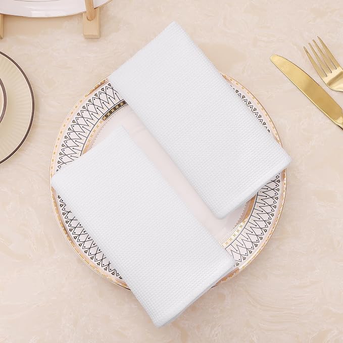 Homaxy 100% Cotton Waffle Weave Dish Cloths - Image 8