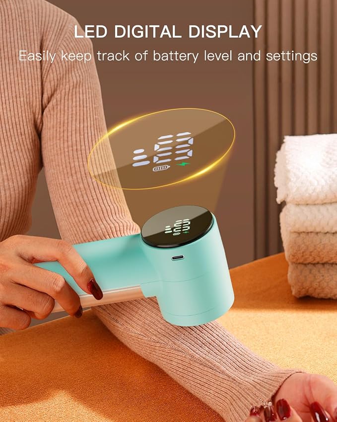 Electric Lint Remover and Fabric Shaver, Rechargeable Clothes Shaver - Image 3