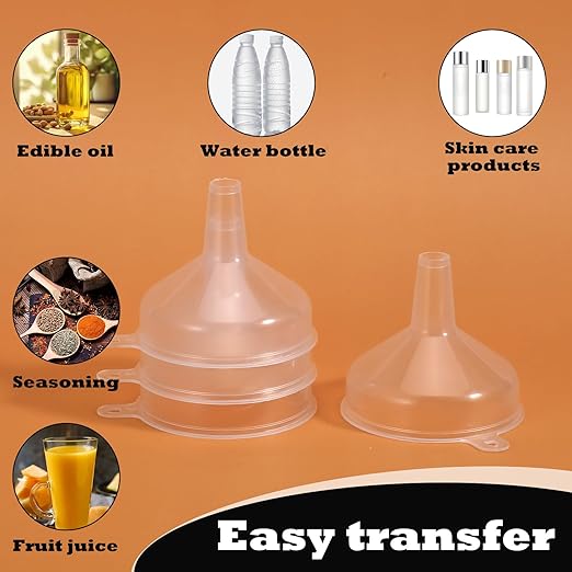 4PCS Mini Plastic Funnel, 5.5cm/2.17Inch Funnels - Image 4