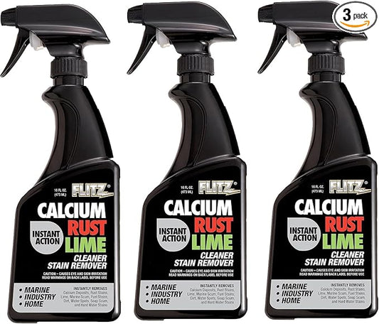 Flitz Calcium, & Lime Remover - 16oz Bottle of USA-Made Limescale Remover by FlitzInternationalLTD
